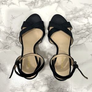 Nine West denim sandals size 6:5